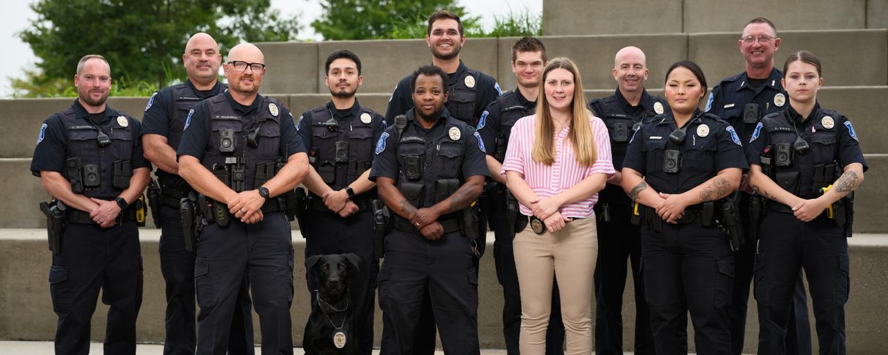 GVPD Officers stand for a portrait